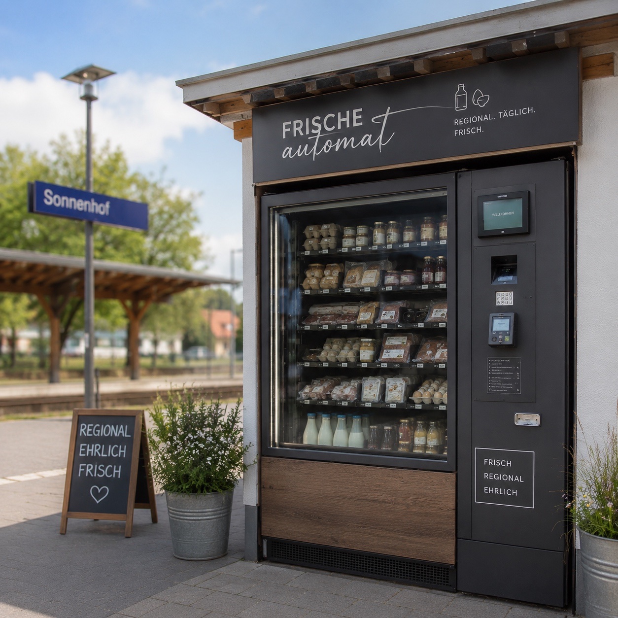 Demo Frische-Automat am Bahnhof – Bild 1